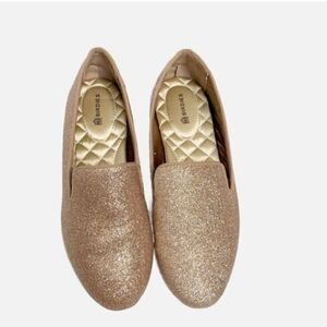 Birdies The Little Starling Gold Dust Kids Shoes Glitter Sparkle Size 1.5